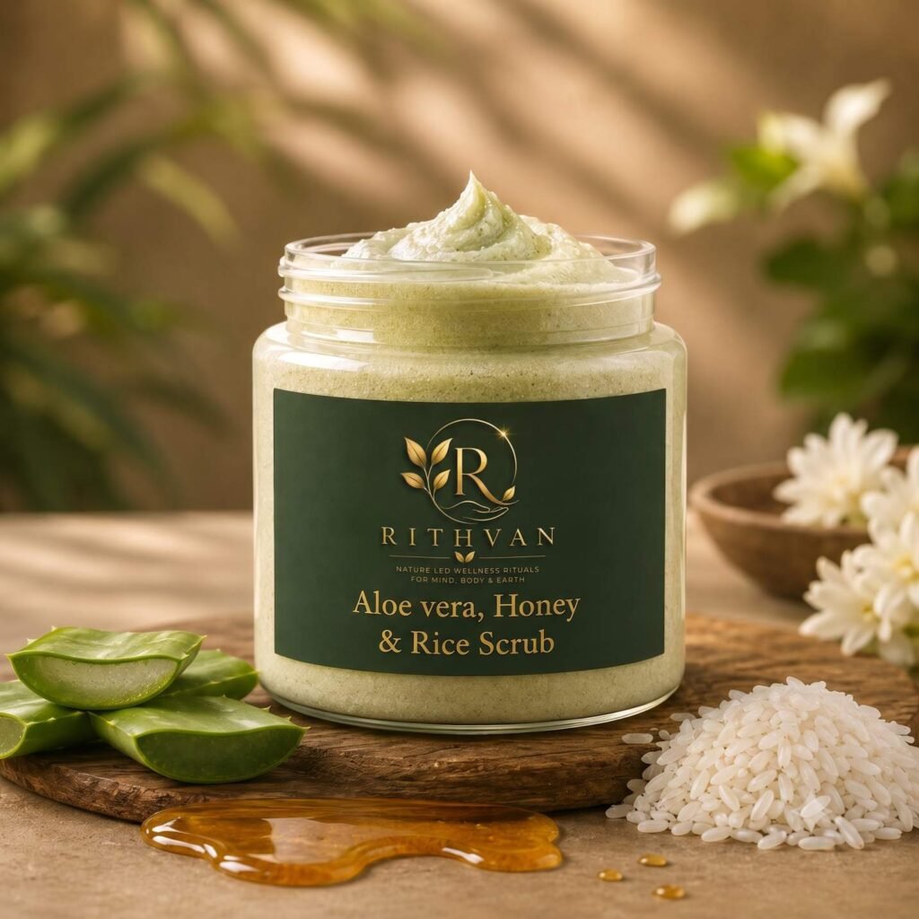 Aloe Vera, Honey & Rice Botanical Body Scrub- Balance Ritual