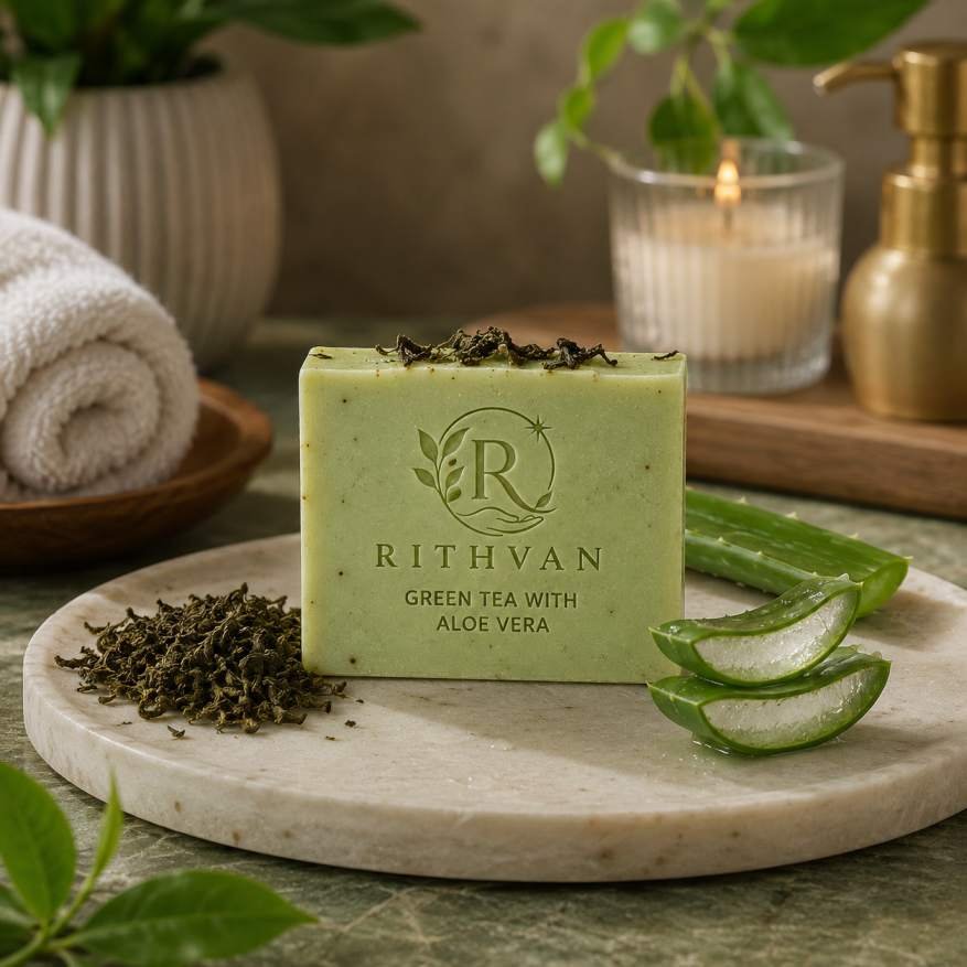 Green Tea & Aloe Vera Botanical Bar- RENEWAL RITUAL