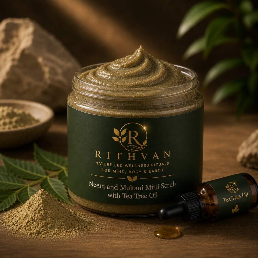 Neem, multani Mitti with Tea Tree Botanical Body Scrub- Purify Ritual