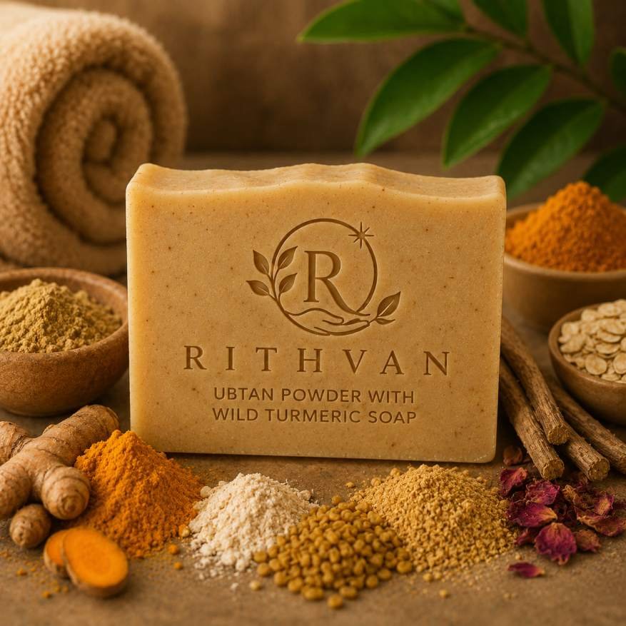 Ubtan & Wild Turmeric Botanical Bar- HERITAGE RITUAL
