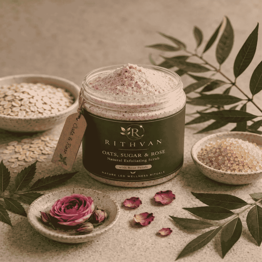 Oats & Rose Body Scrub- Soothe Ritual